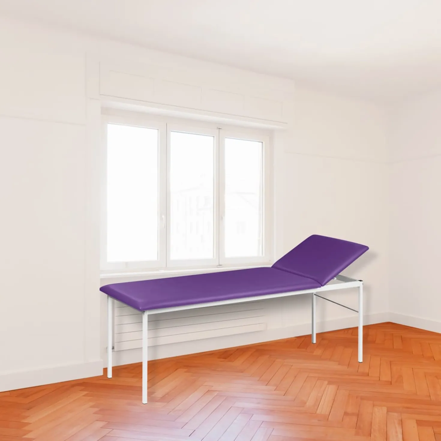 Untersuchungsliege mit verstellbarem Kopfteil