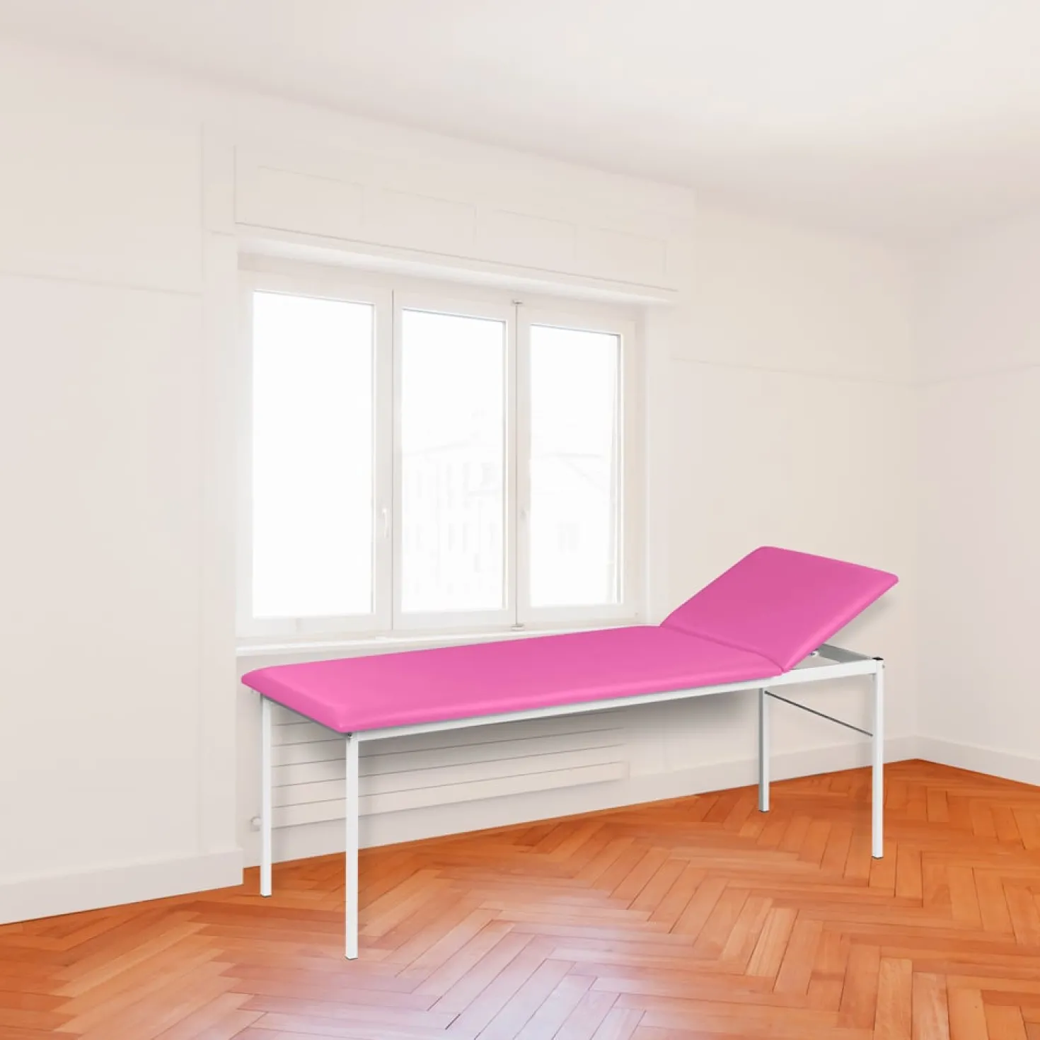 Untersuchungsliege mit verstellbarem Kopfteil