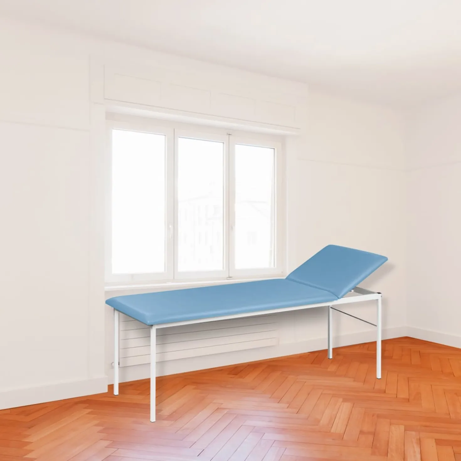 Untersuchungsliege mit verstellbarem Kopfteil