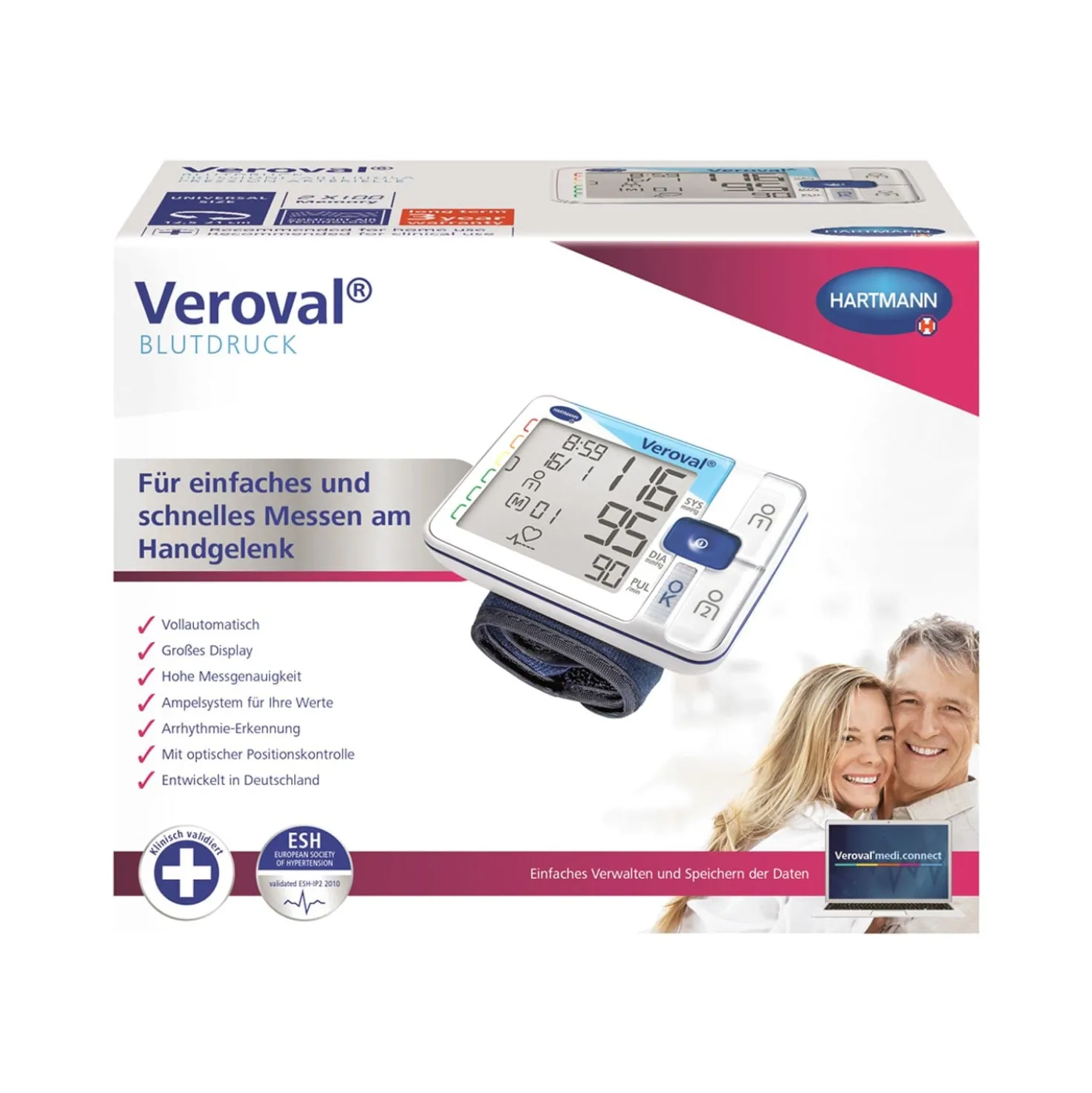 Veroval Handgelenk-Blutdruckmessgerät